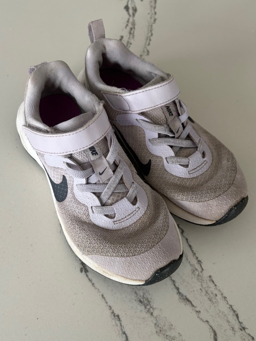 Nike Revolution 6 Violet Frost size 12C or 12 childrens/toddler sneaker velcro